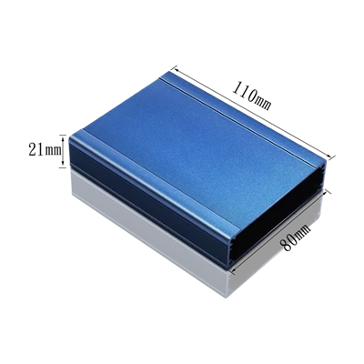 محفظه الکترونیکی آنودایز اکستروژن آلومینیومی محفظه PCB سیاه